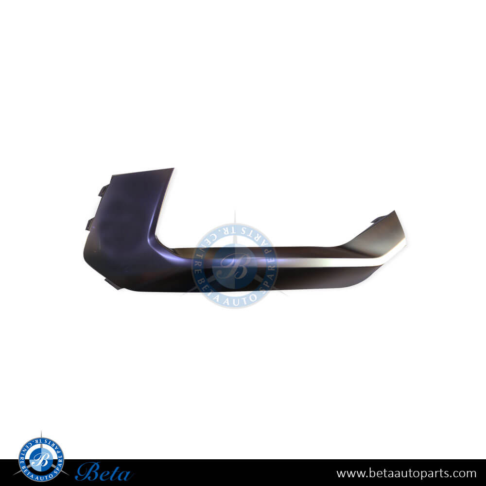 Right Side Rear Diffuser Outer Chrome Moulding - Silver for Audi Q5 2021-Up models, Part Number 80F8079683Q7 Right Side Rear Diffuser Outer Chrome Moulding - Silver for Audi Q5 2021-Up models, Part Number 80F8079683Q7